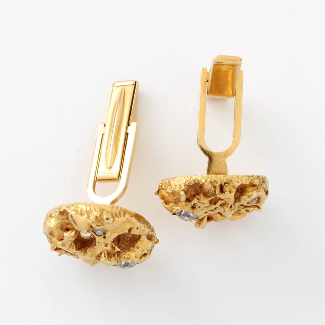 Diamond and 14K Cufflinks - 2