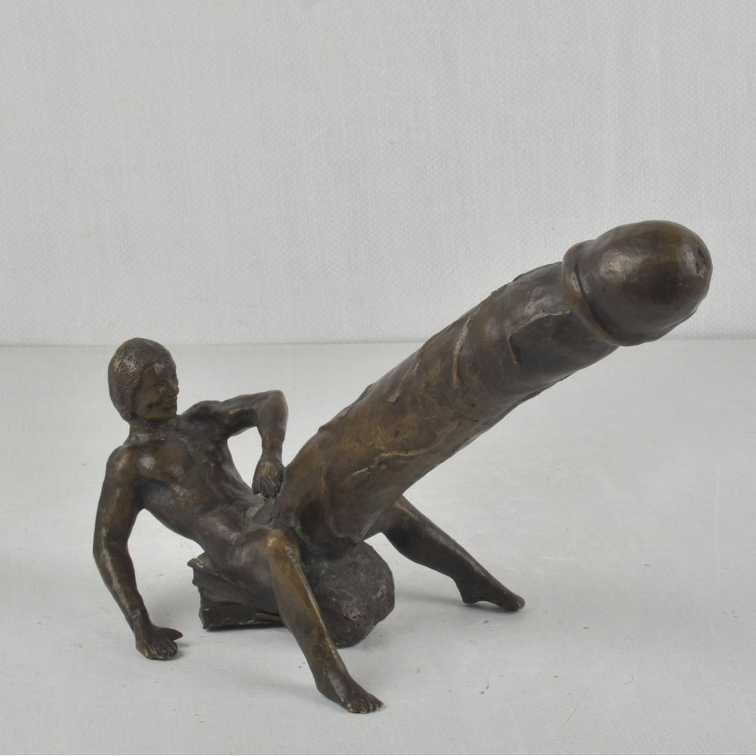 M. Nieto Erotic Bronze Sculpture: M. Nieto Erotic Bronze Sculpture. Unsigned. Measures: 7-3/4" high, 11" long,, 5" wide. Kodner Galleries offers phone and absentee bidding at a low, flat 21% buyer?s premium without surcharge or