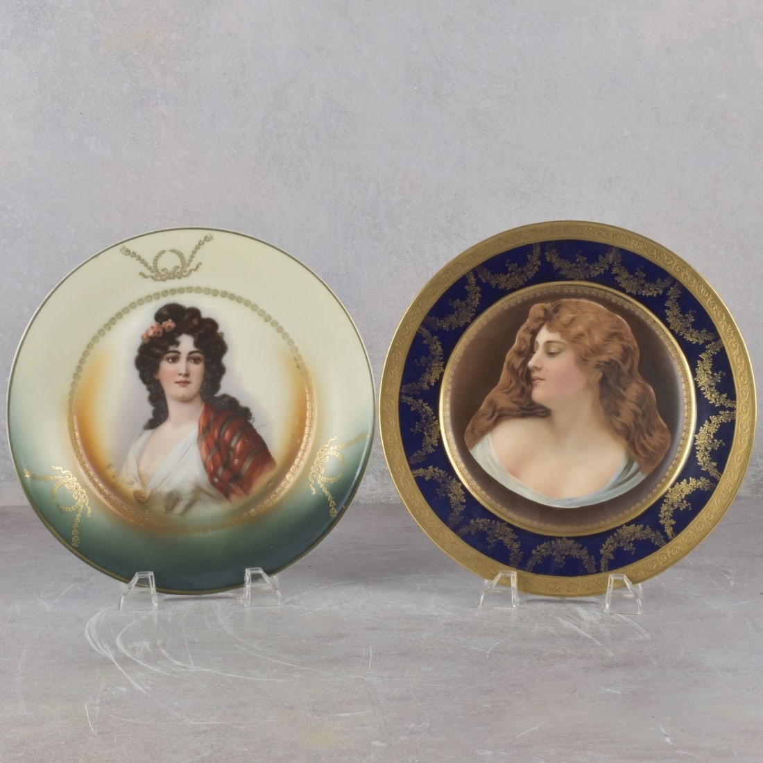 European Porcelain Portrait Plates (1 of 8)