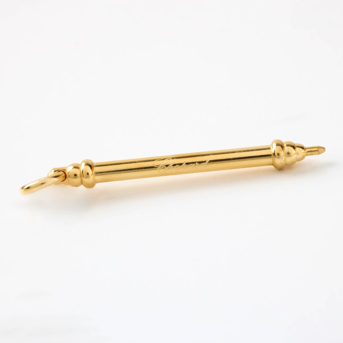 Chopard Watch Setting Pin: Vintage Chopard Gold Plated Watch Setting Pin Tool. Signed. Measures 1-3/4" L. Kodner Galleries offers phone and absentee bidding at a low, flat 21% buyer?s premium without surcharge or hidden fees. F