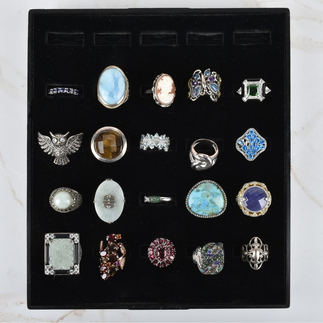 Collection of Sterling Silver Rings (1 of 1)