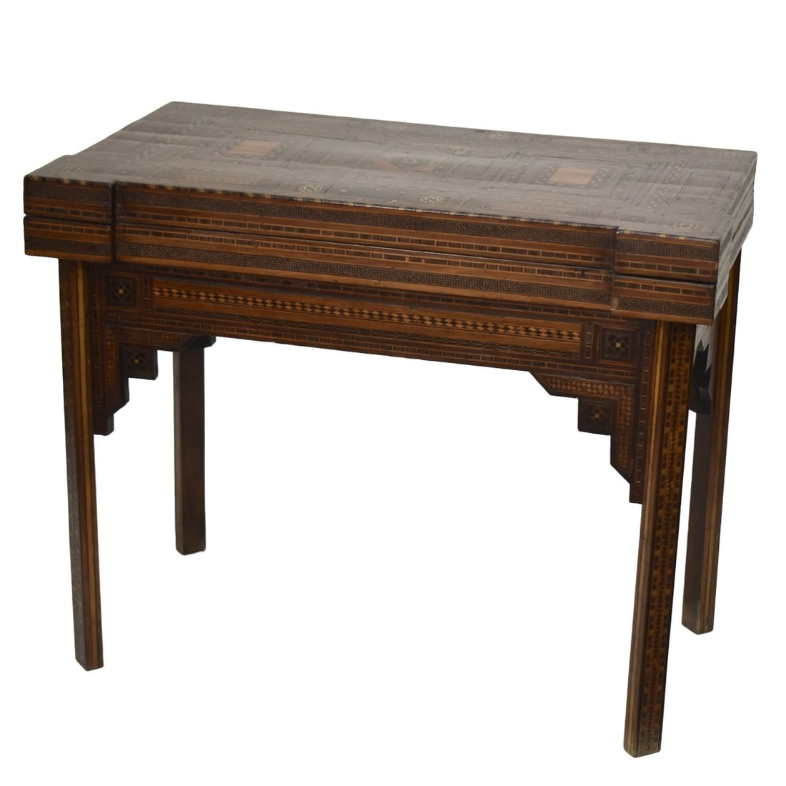 Antique Moroccan Inlaid Game Table (1 of 9)