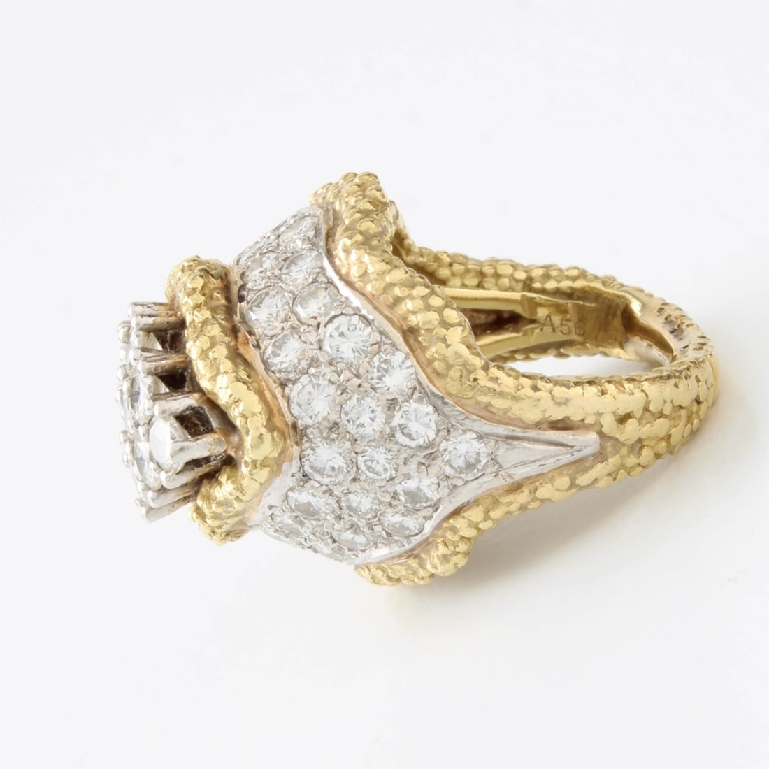Diamond and 18K Ring - 2