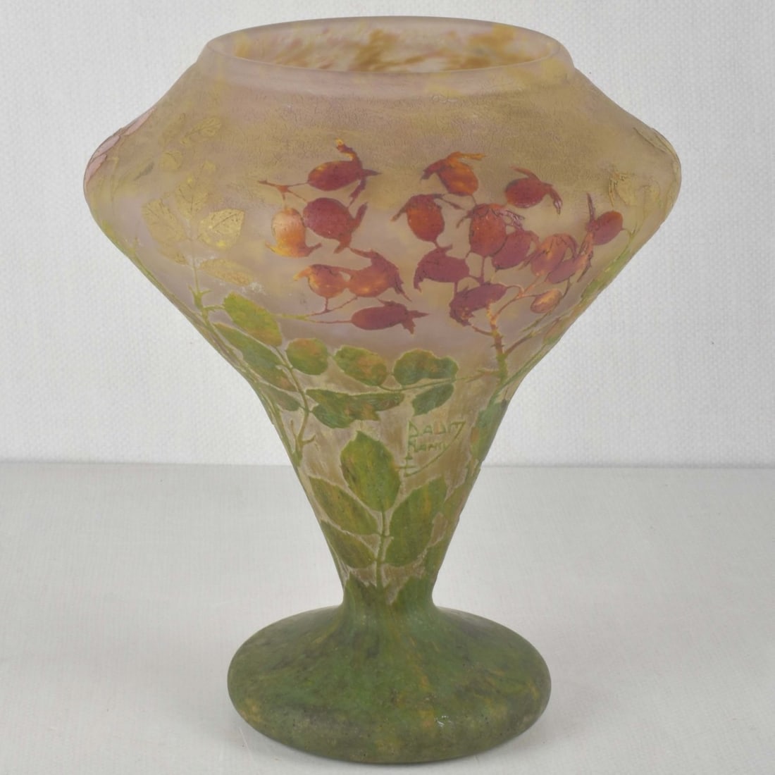 Daum Nancy French Cameo Glass Vase (1 of 9)