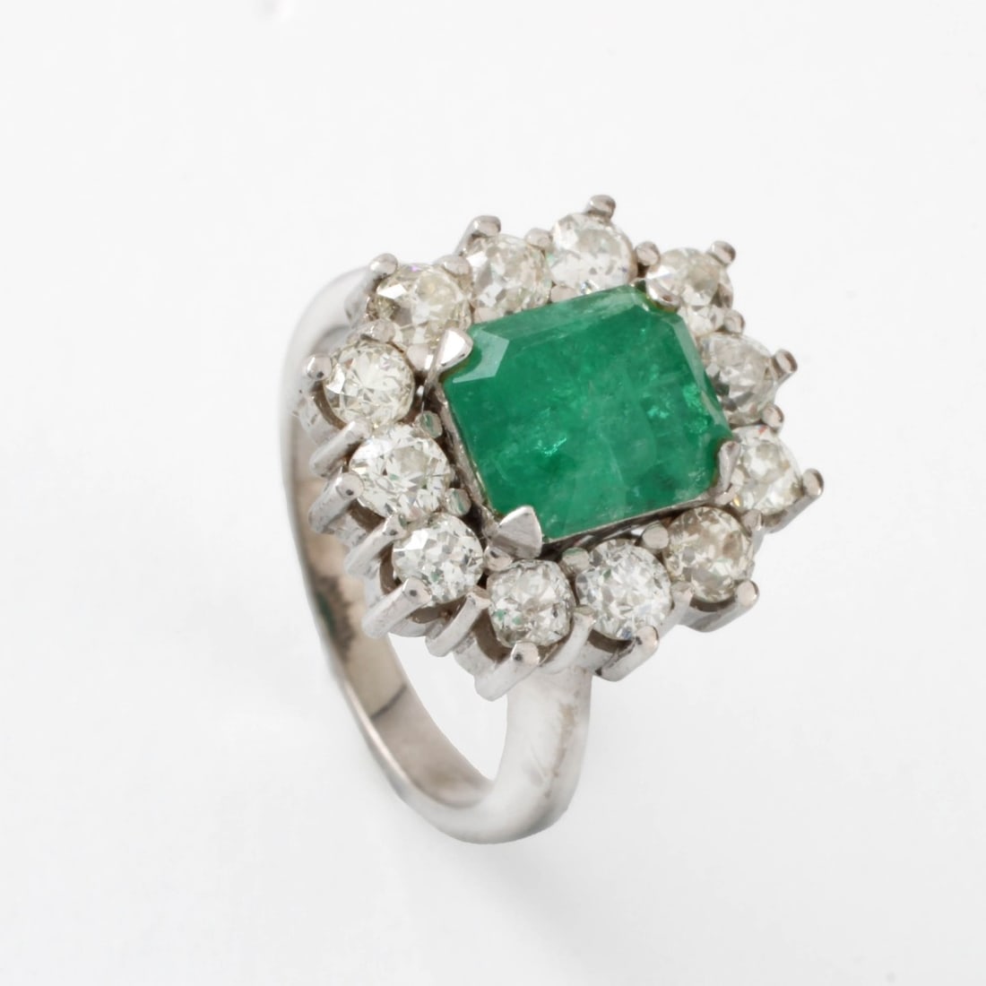 Emerald, Diamond and 18K Ring (1 of 6)