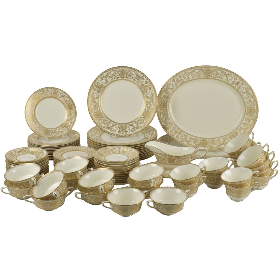 Royal Worcester "Embassy" Porcelain Dinner Service (1 of 7)