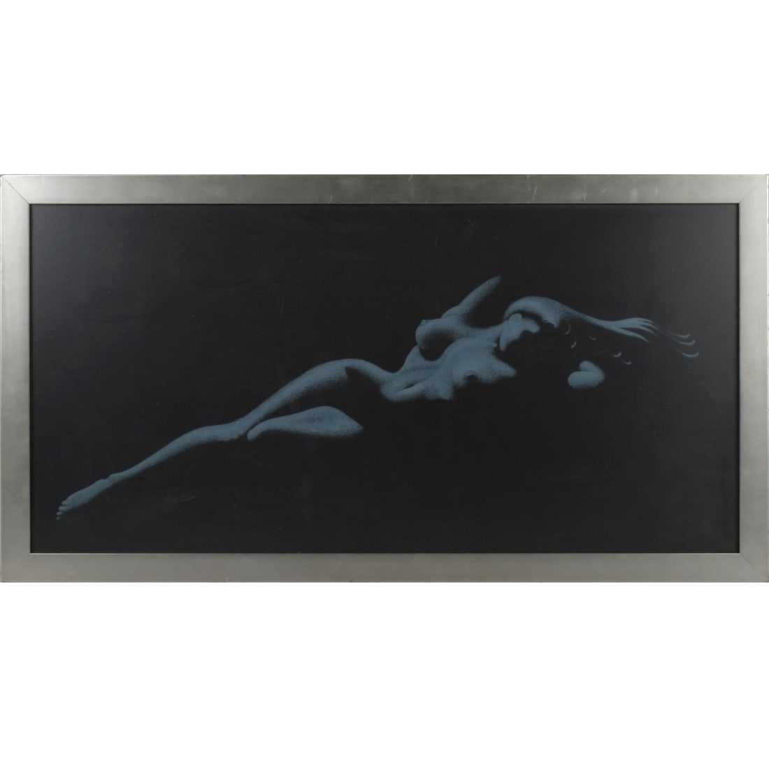 Ernst Paar, Austrian (1906-1986): Ernst Paar, Austrian (1906-1986) Reclining Female Nude. Framed. Image measures: 14-3/4" high, 29-3/4" wide, frame measures: 17-1/8" high, 32-1/8" wide. Kodner Galleries offers phone and absentee