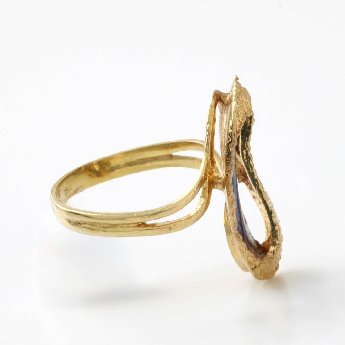 18K and Enamel Ring - 3