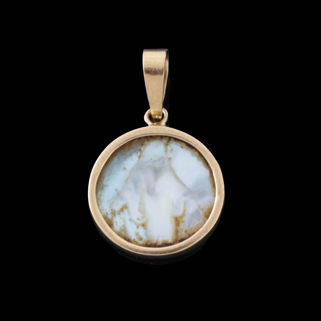 18K and MOP Pendant - 2