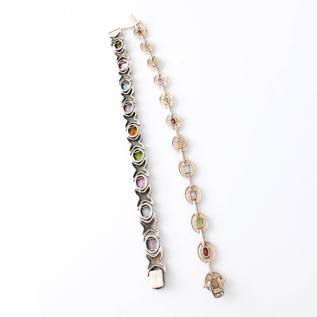 Sterling and Gemstone Bracelets - 3