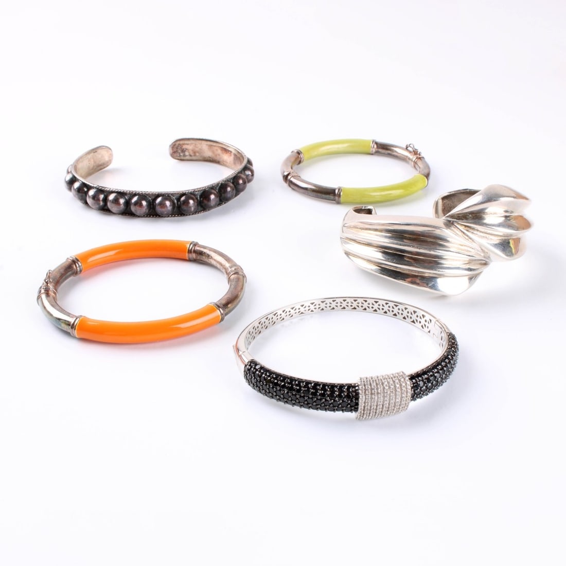 Sterling Bangle Bracelets (1 of 3)