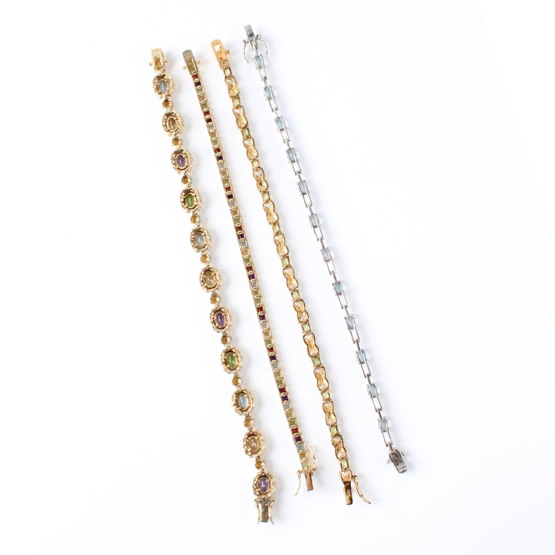 Sterling and Gemstone Bracelets - 3