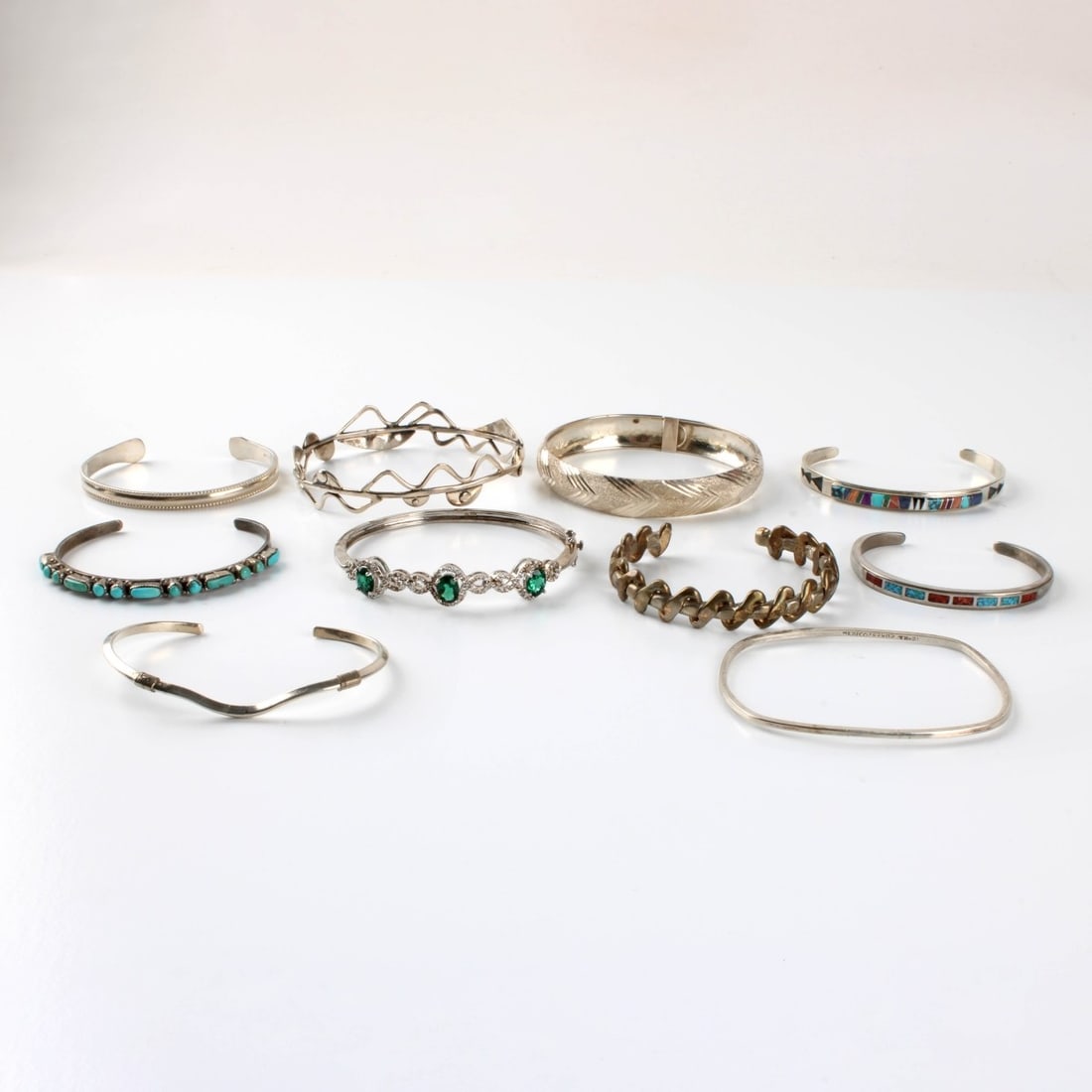 Sterling Bangle Bracelets (1 of 2)