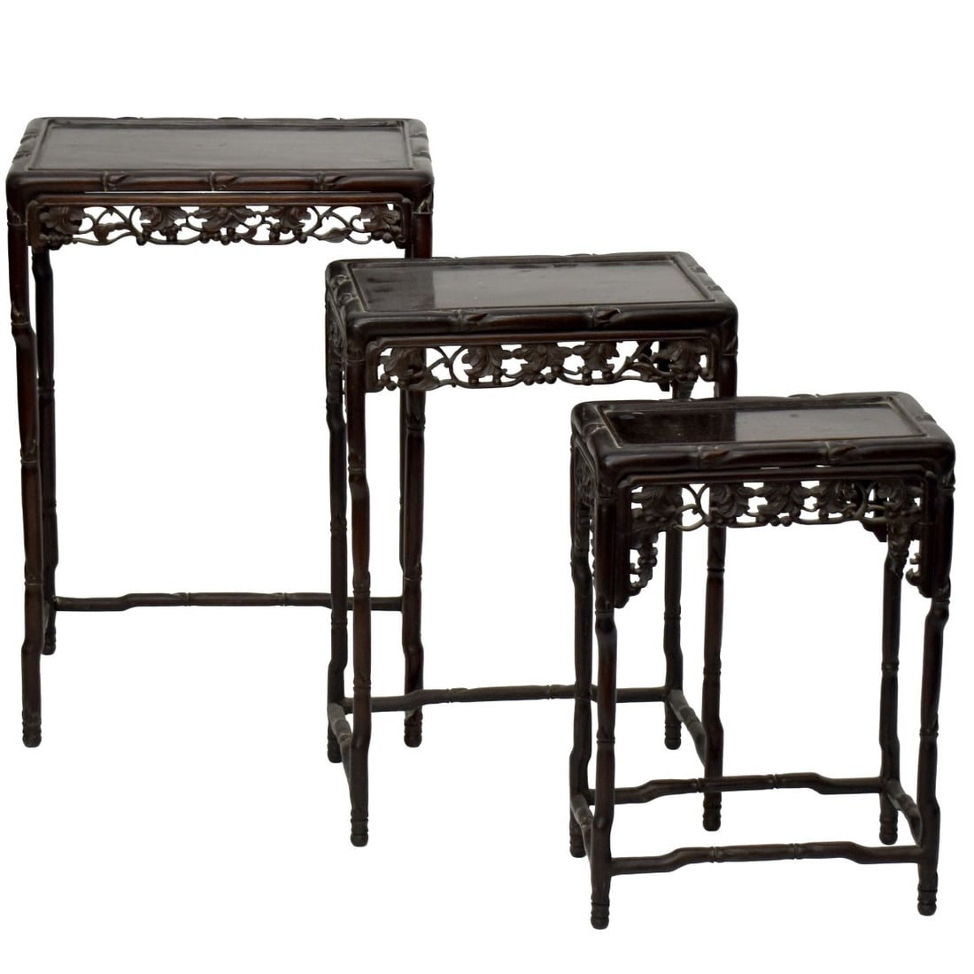 Chinese Carved Nesting Tables (1 of 5)