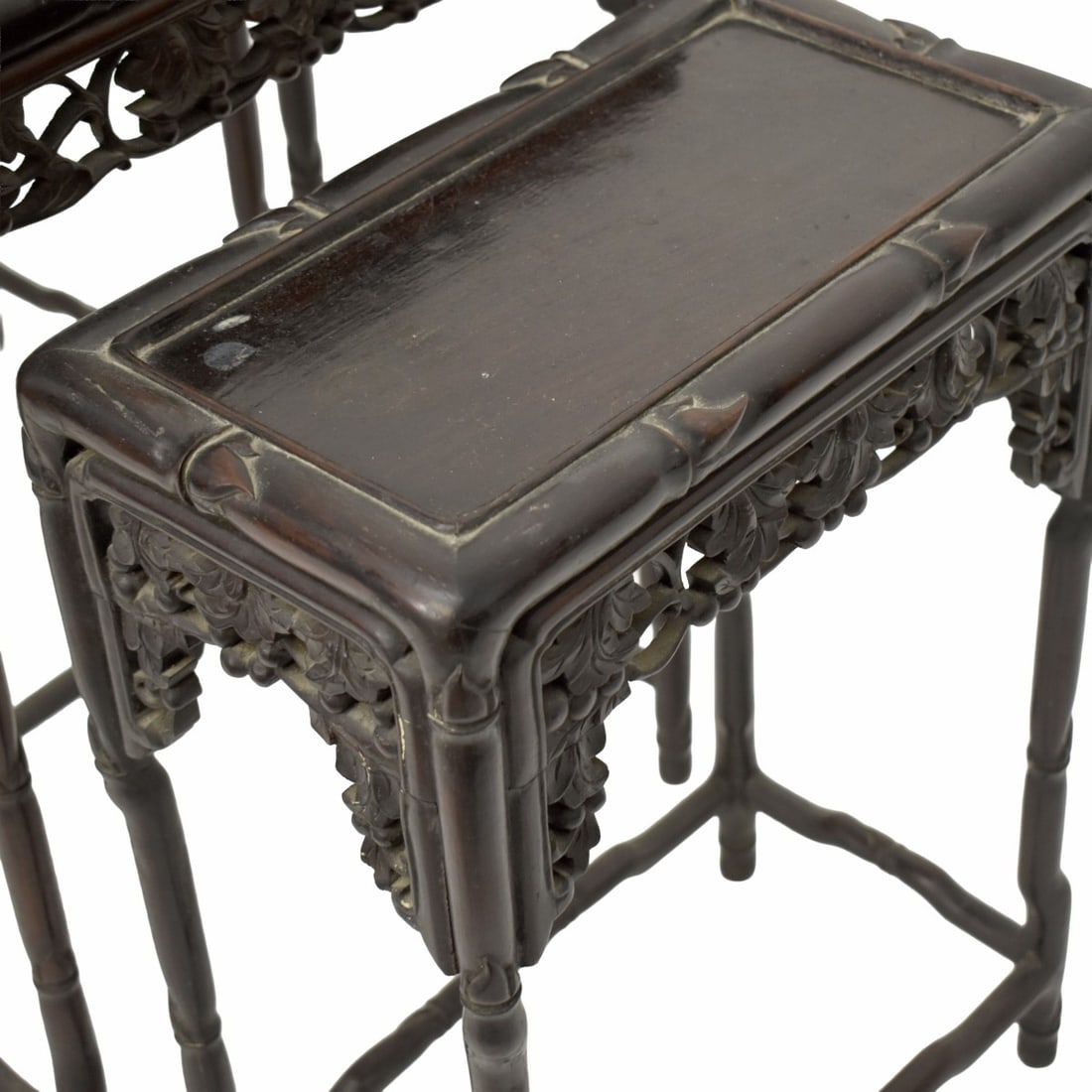 Chinese Carved Nesting Tables - 5