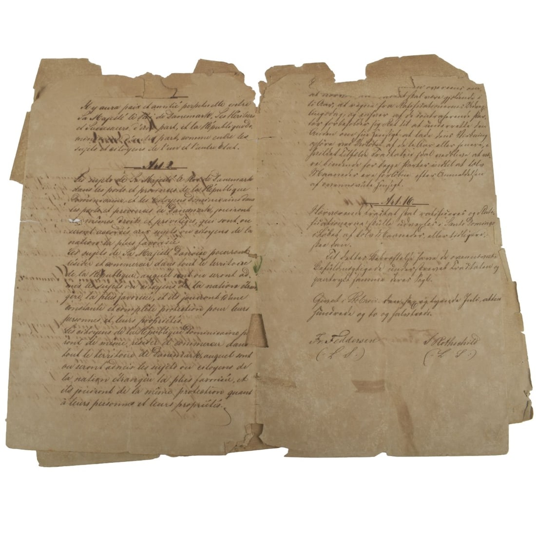 Rothschild Signed Document - 2