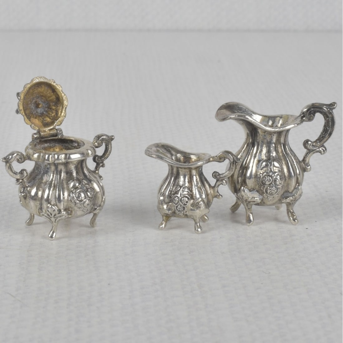 Mini Sterling Silver Tea Set - 7