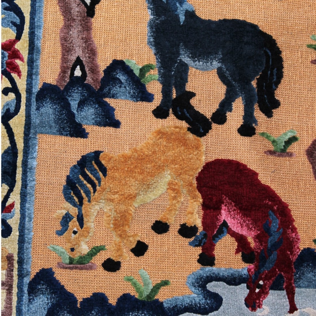 Chinese Silk Rug - 2