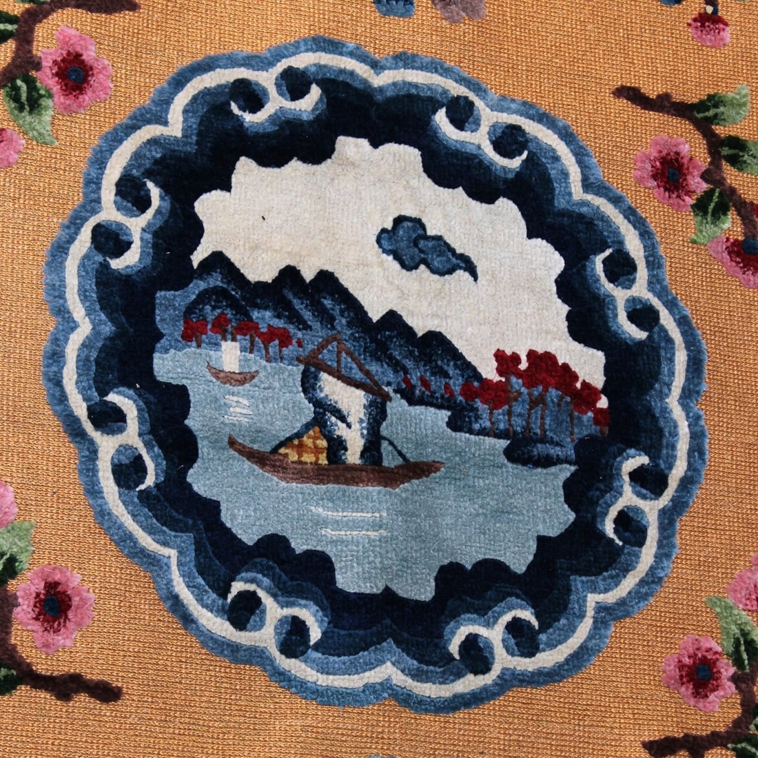 Chinese Silk Rug - 2