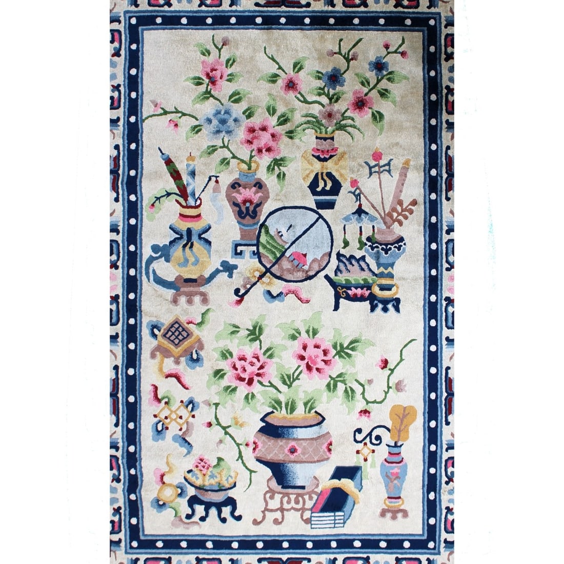 Chinese Silk Rug - 2