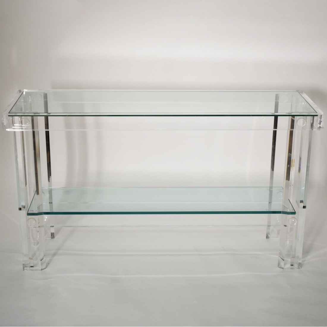 Mid-century Modern Lucite Console Table - 2