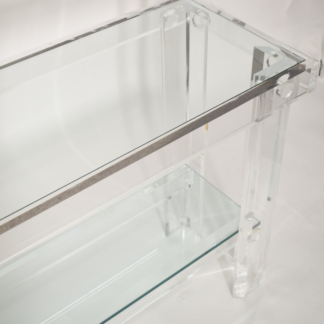 Mid-century Modern Lucite Console Table - 4