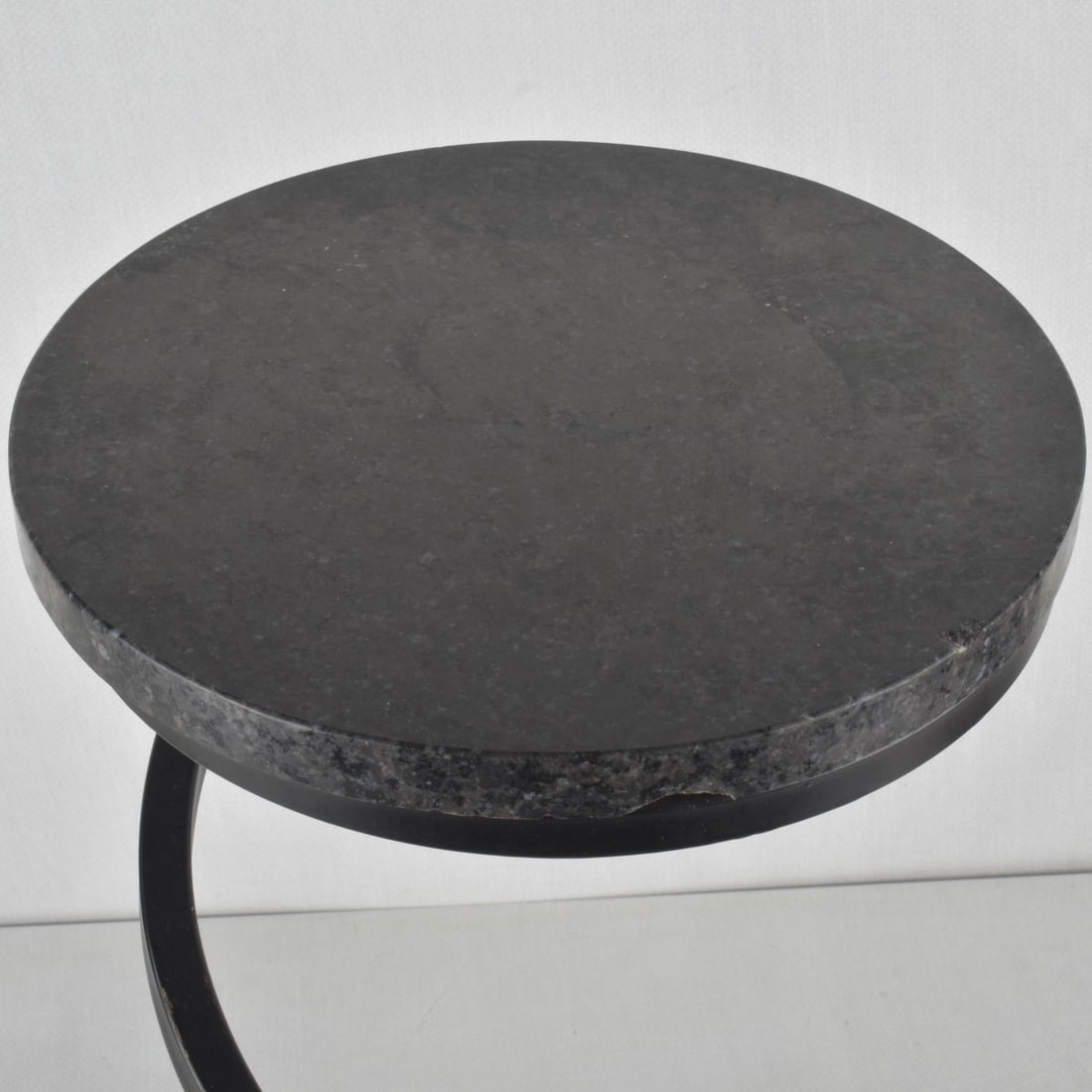 Powell Round Black Granite Top Table - 4