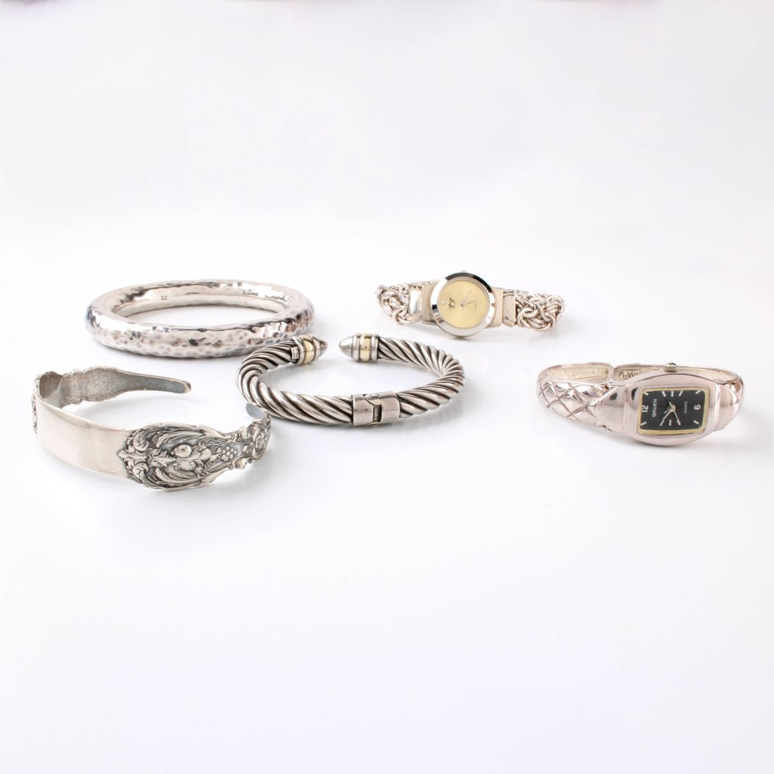Sterling Bangles and Watches (1 of 4)