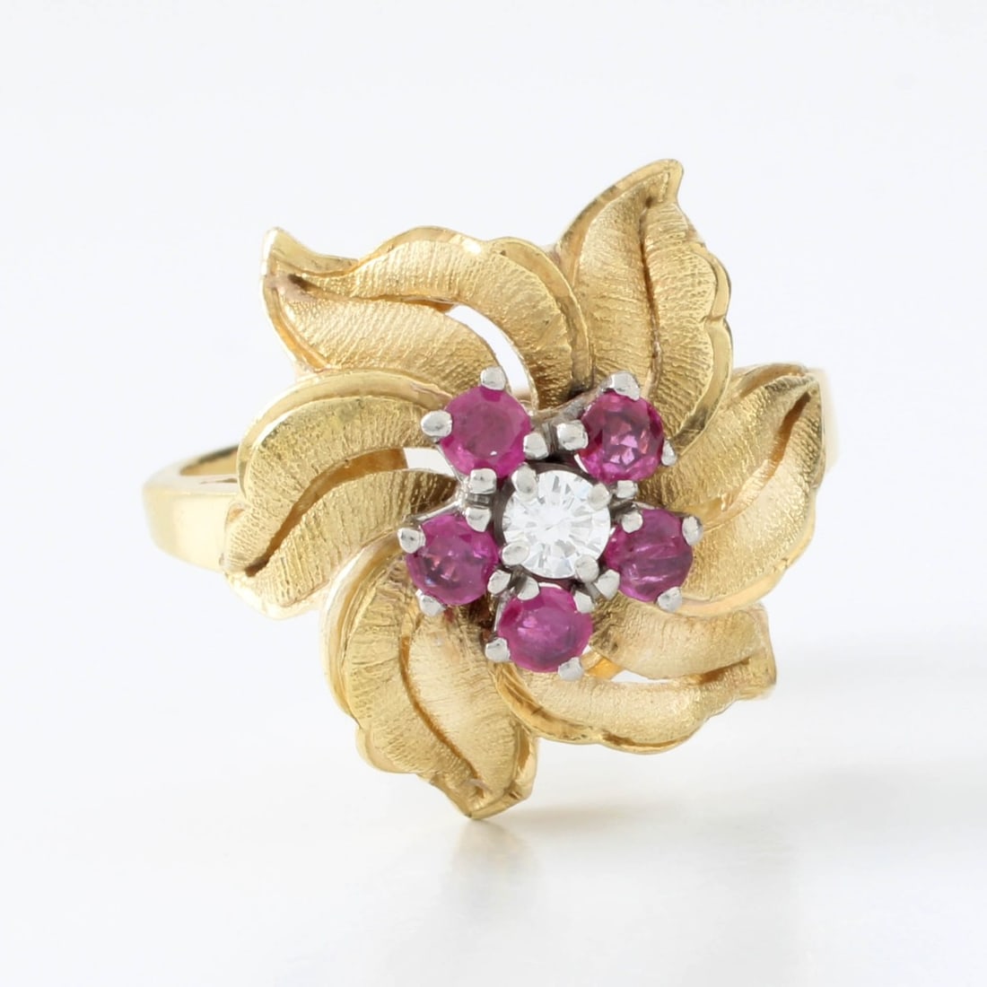 Ruby, Diamond and 18K Ring - 2