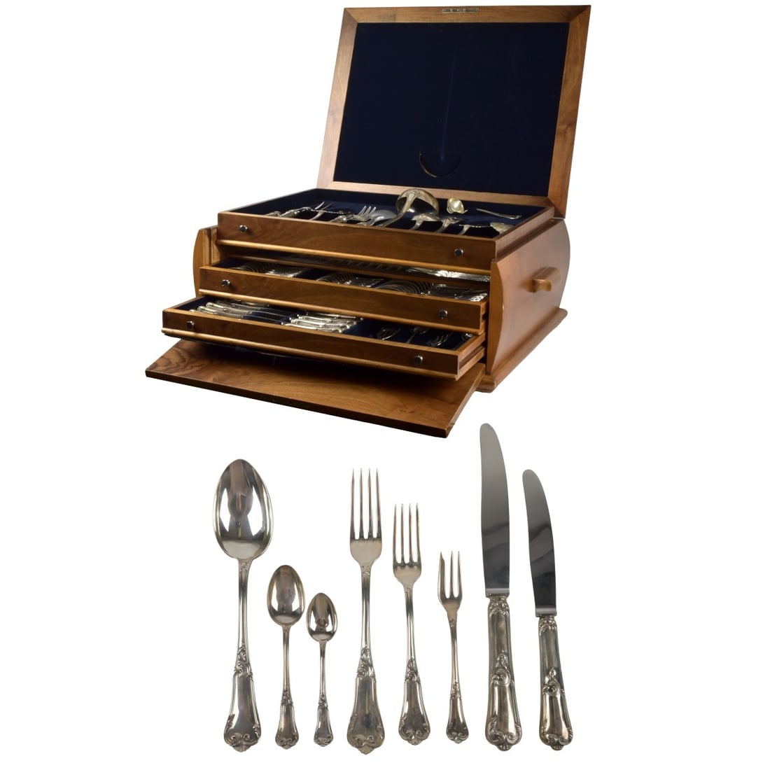Continental 800 Silver Flatware (1 of 9)