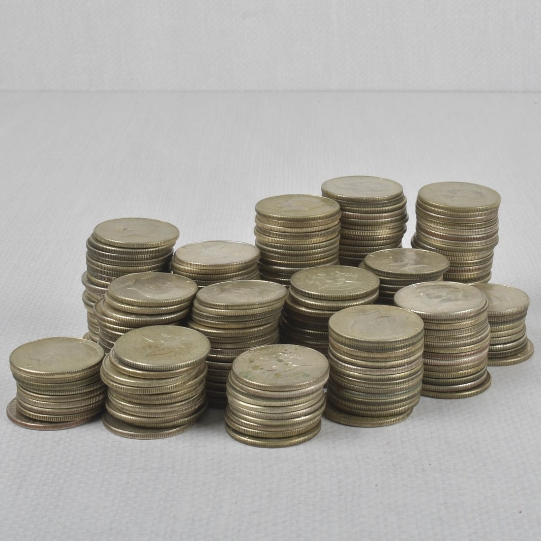 Kennedy Liberty Half-dollar Coins: Two hundred-thirty-five (235) Kennedy Half-dollar Circulated Coins. Various years 1965-1970. Total weight: 2700.01 grams. Kodner Galleries offers phone and absentee bidding at a low, flat 21% buyer?s