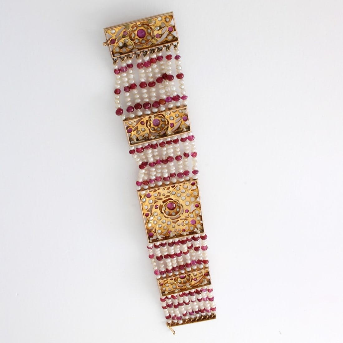 Pearl, Ruby and 14K Bracelet - 3