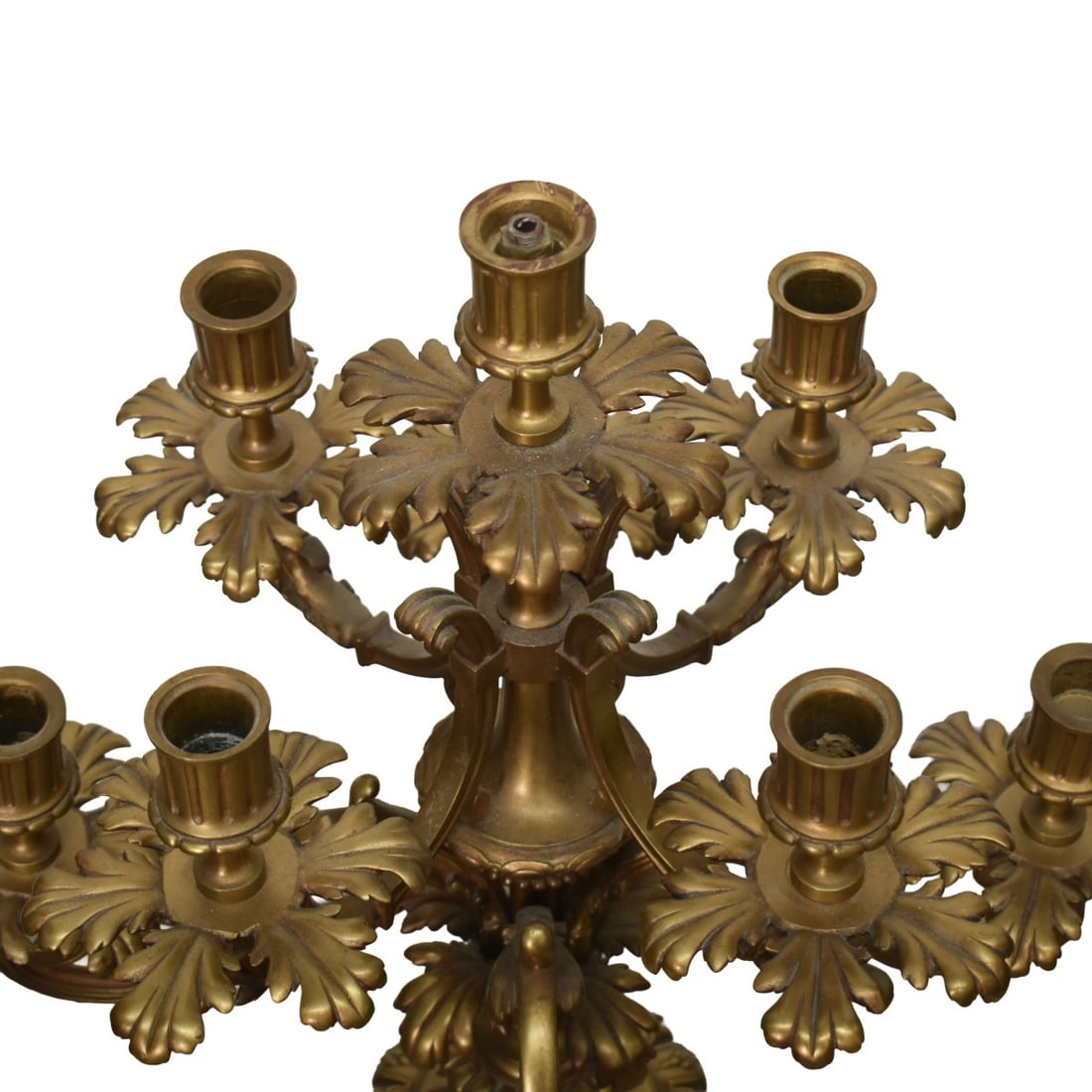 Large Gilt Bronze Candelabra - 3