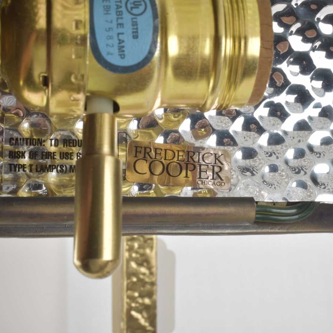 Frederick Cooper Brass Lamp - 6