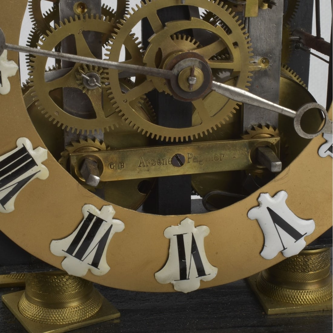 Antique Skeleton Clock - 4