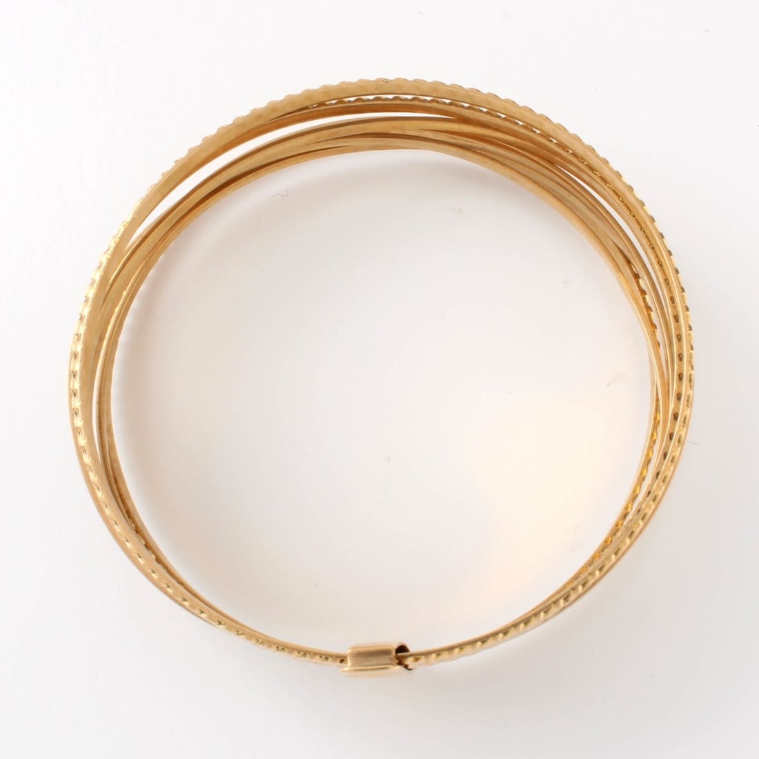 18K Stacked Bangle Bracelets - 2