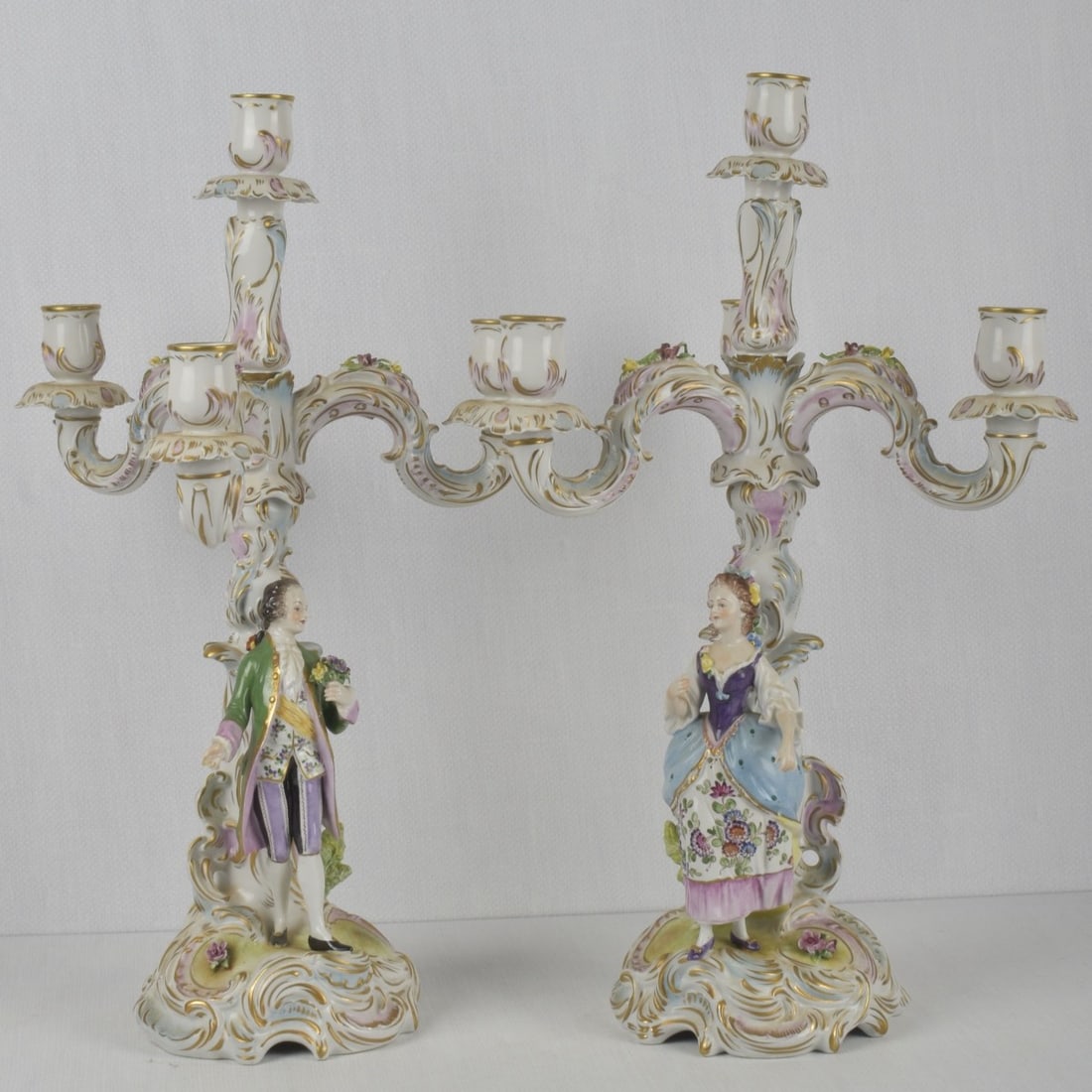 German Rudolstadt Volkstedt Candelabra (1 of 9)