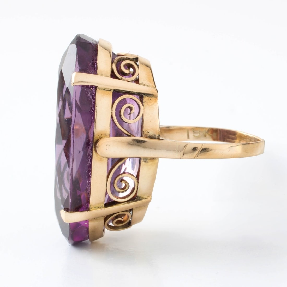 Amethyst and 18K Ring - 2
