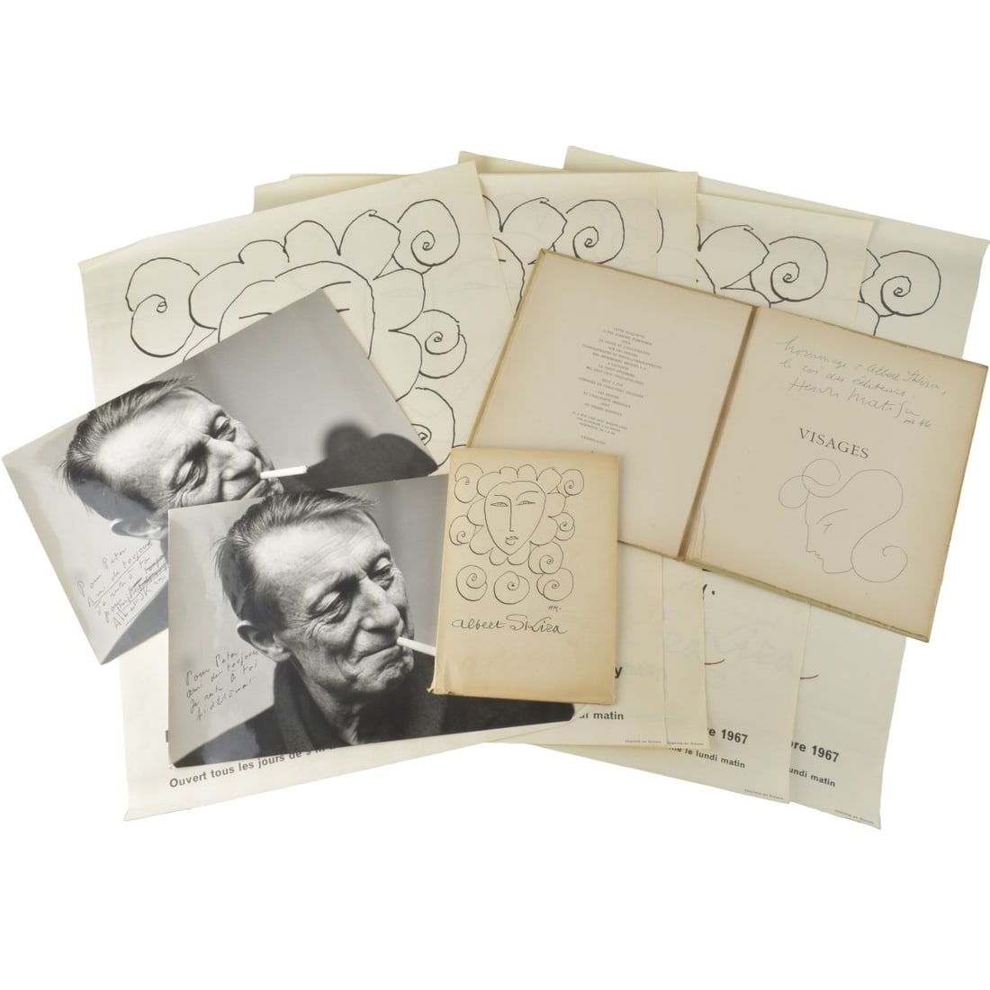 Albert Skira, Swiss (1904-1973): Albert Skira, Swiss (1904-1973) Collection of Memorabilia. Kodner Galleries offers phone and absentee bidding at a low, flat 21% buyer?s premium without surcharge or hidden fees. For information,