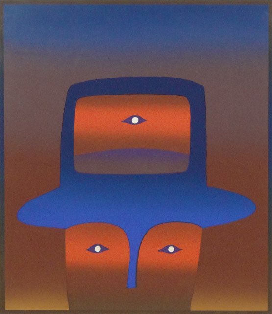 Jean Michel Folon Belgian (1934-2005) Limited Edition: Jean Michel Folon Belgian (1934-2005) Limited Edition Color Silkscreen "Third Eye" Signed Folon Lower Right and Limited Edition 2/130 Lower Left. Very Good Condition. Measures 26-3/8 Inches by 22-1/2