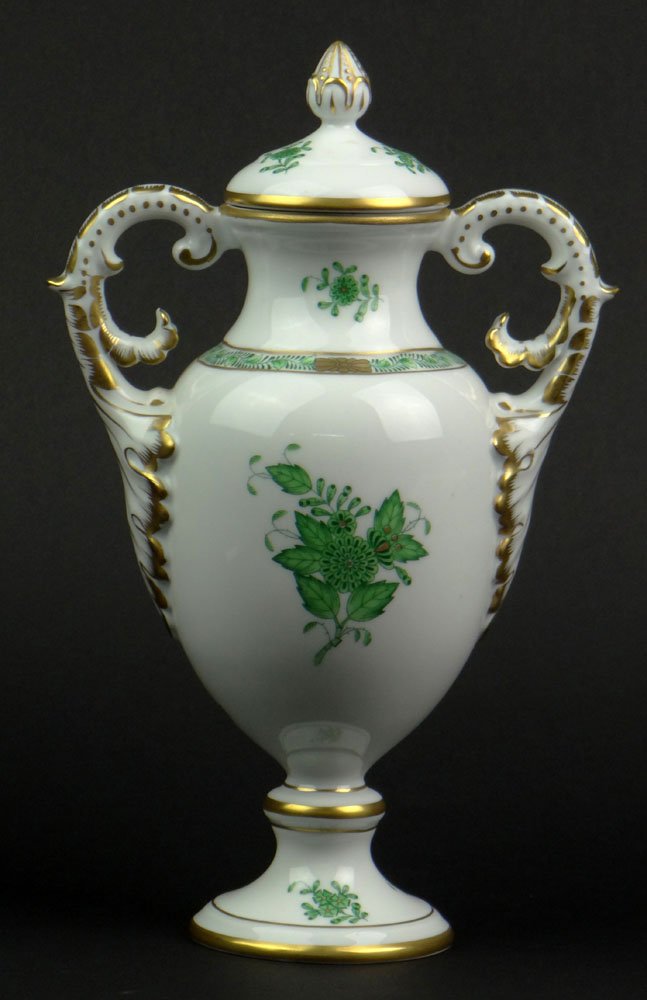 Vintage Hungarian Herend Painted and Gilt Porcelain