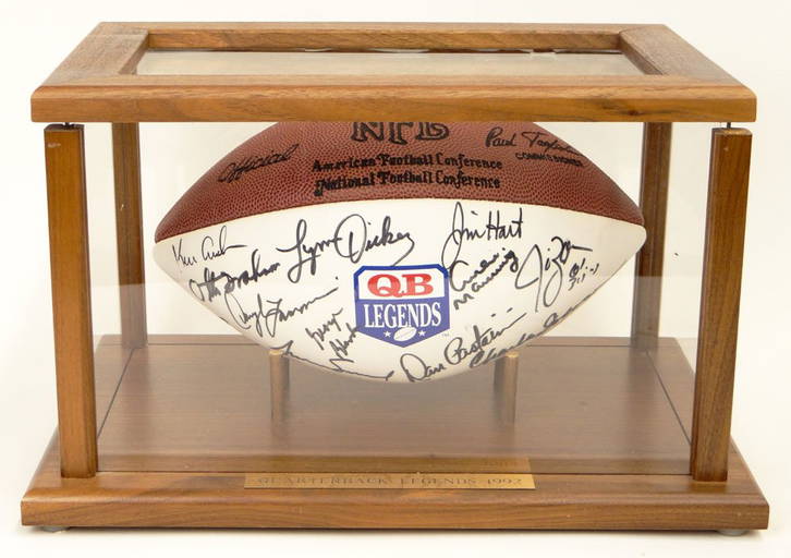 1992 Quarterback Legends Football. Several Signatures.