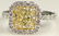 EGL Certified Lady's 2.10 Carat Fancy Yellow Radiant