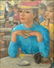 François Gall, French (1912-1987) Oil on Canvas "Au