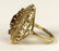 Antique Style 14 Karat Yellow Gold and Garnet Filigree - 4