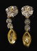 Rare Pair of Three Color Diamond Earrings Set with - 2