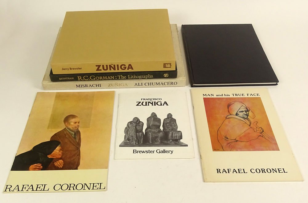 Lot of Four (4) Hardcover Latin American Artists Books.: Lot of Four (4) Hardcover Latin American Artists Books. This Lot Includes: Zuniga, The Complete Graphics 1972-1984 by Jerry Brewster; Zuniga, Introduccion de Ali Chumacero, Notas Autobiograficas de Fr