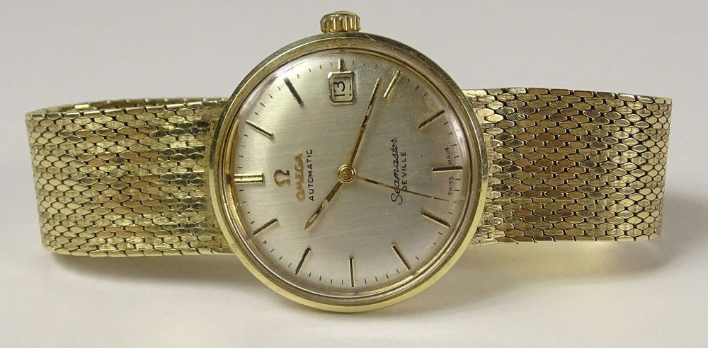 omega 14 karat gold watch