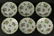 Six (6) Herend Hand Painted Queen Victoria Dinner