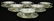Six (6) Herend Hand Painted Queen Victoria Cream Soup